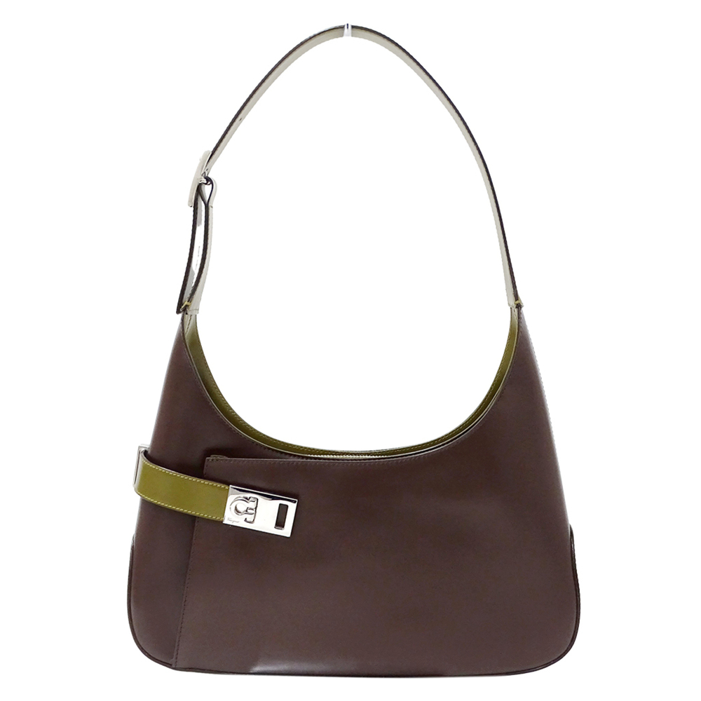 Salvatore Ferragamo Ferragamo handbag for women, brand name shoulder bag, lea...